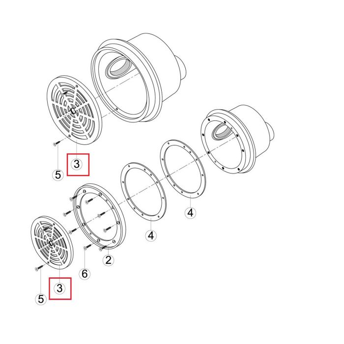 Решетка донного слива Kripsol SRPC REJILLA (RRP030.A/R1232030.0)