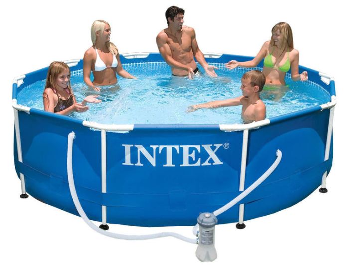 Каркасный бассейн Metal Frame 305х76см, 4485л, фил.-насос 1250л/ч, Intex, 28202