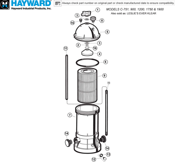 Фильтр картриджный Hayward Star Clear 20m3/h