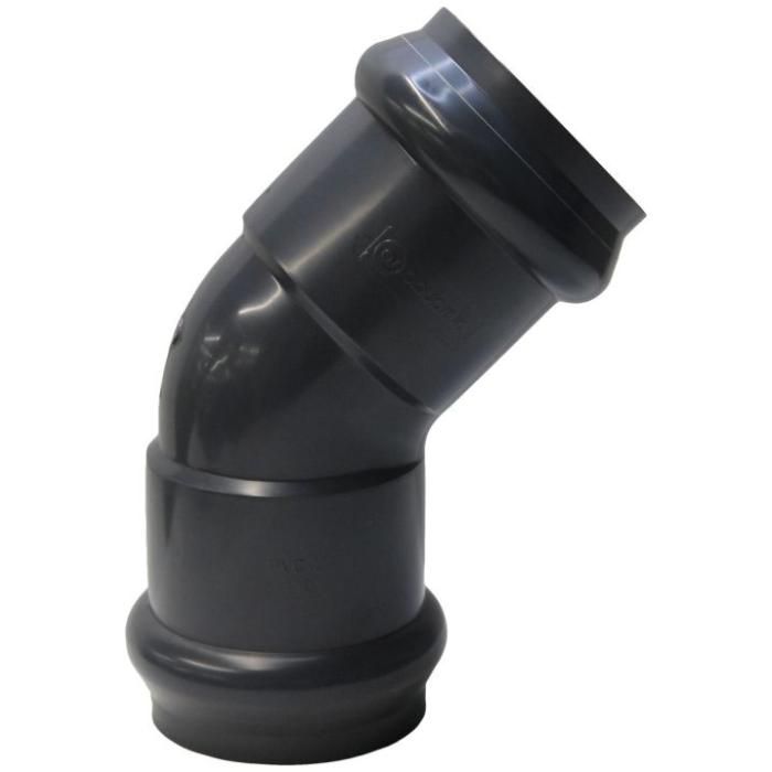 Отвод 45° двухраструбный 160mm