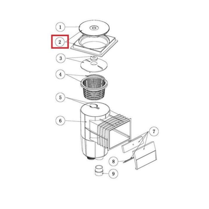 Рамка крышки скиммера серии Aquaviva EM0130/EM0140