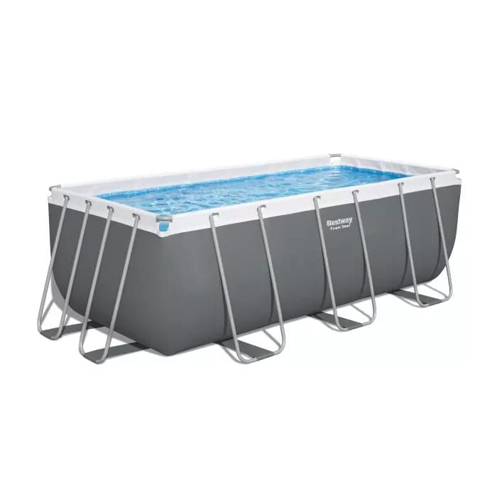 Каркасный бассейн Power Steel 412х201х122см, 8124л, фил.-насос 2006л/ч, лестница, Bestway, 56456 BW