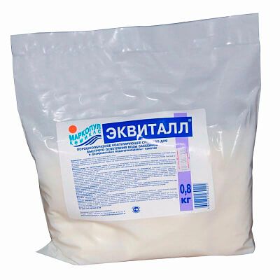 ЭКВИТАЛЛ, 0,8кг п/э пакет, гранулы, коагулянт (осветлитель) ударного действия