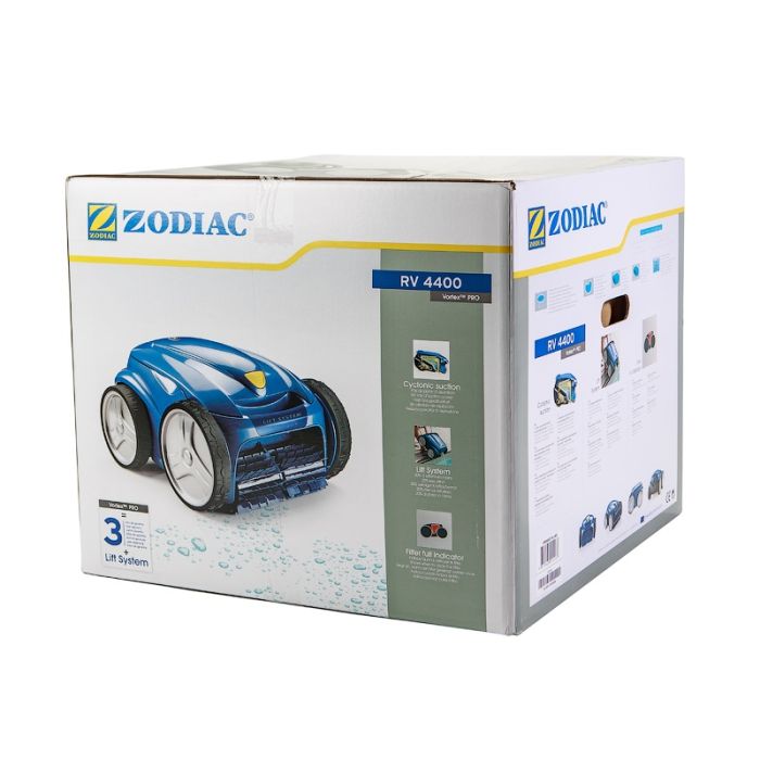 Робот-очиститель Vortex PRO RV4400, кабель 18 м, 16 м3/ч, 150 Вт, 30 В DC, 43 X 48 X 27 см, тележка