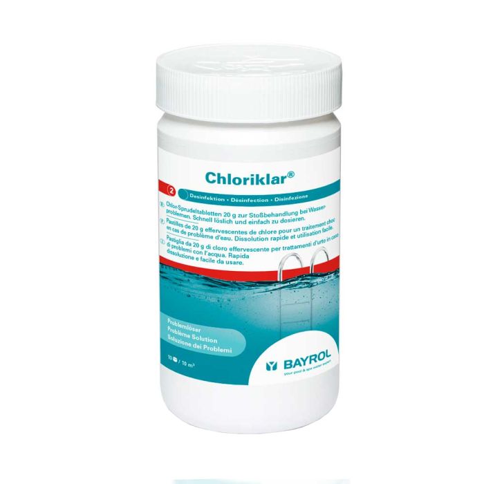 ХЛОРИКЛАР (Chloriklar), 1 кг банка, табл.20гр, быстрорастворимый хлор для дезинфекции воды