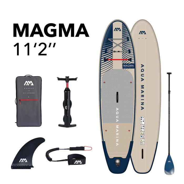 SUP-доска "Magma" 340х84х15см, насос, весло, лиш, киль, ремнабор, сумка, до 150кг