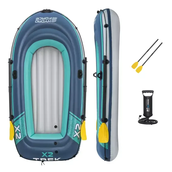 Надувная лодка "Trek X2 Raft Set" 232х118см, вёсла 62015, насос 62002, до 250кг