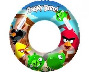 Надувной круг 91см "Angry Birds" с ручками