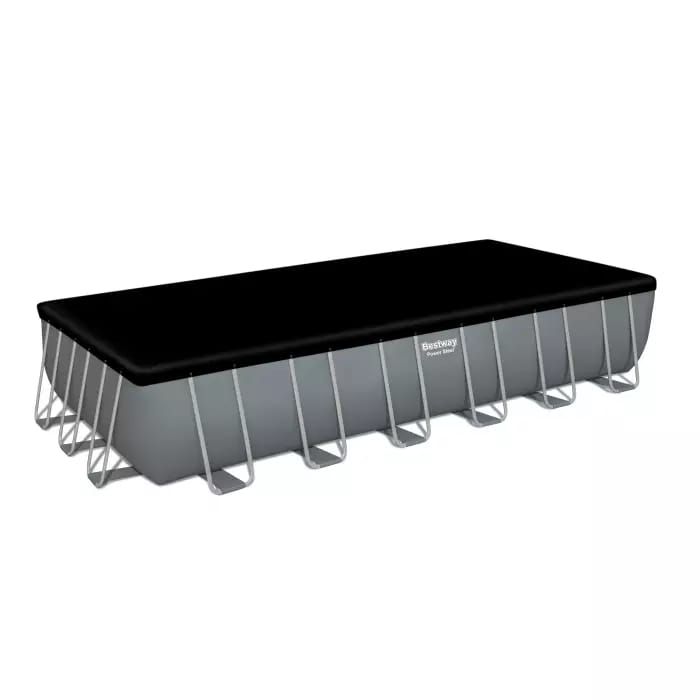 Каркасный бассейн Power Steel 732х366х132см, 30045л, фил.-насос 9463л/ч, лестница, тент, попл.-доз., Bestway, 56474 BW