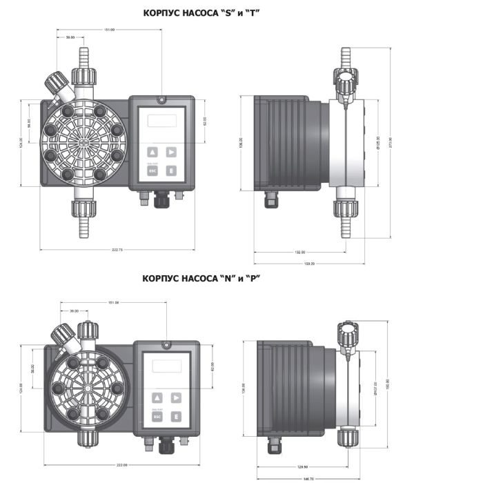 Дозирующий насос Emec Ph 20 л/ч c авто-регулировкой (TMSPH0420)