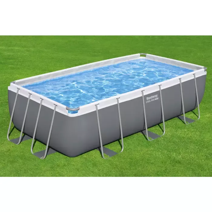 Каркасный бассейн Power Steel 404х201х100см, 6478л, фил.-насос 2006л/ч, лестница, Bestway, 56441 BW