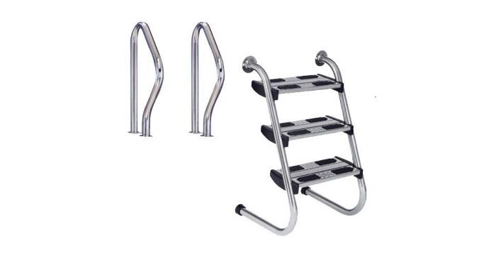 Лестница с поручнями 3 ступени Flexinox EASY ACCESS AISI-316 (87161021N)