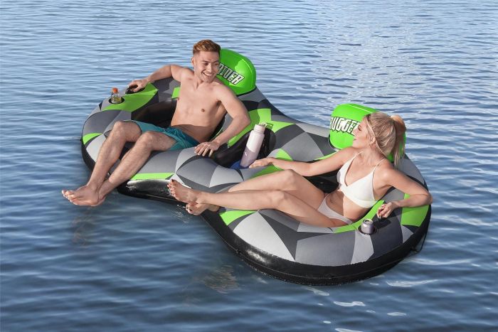 Надувной круг-кресло для двоих 251х132см "Rugged Rider II" с ручками, до 180кг