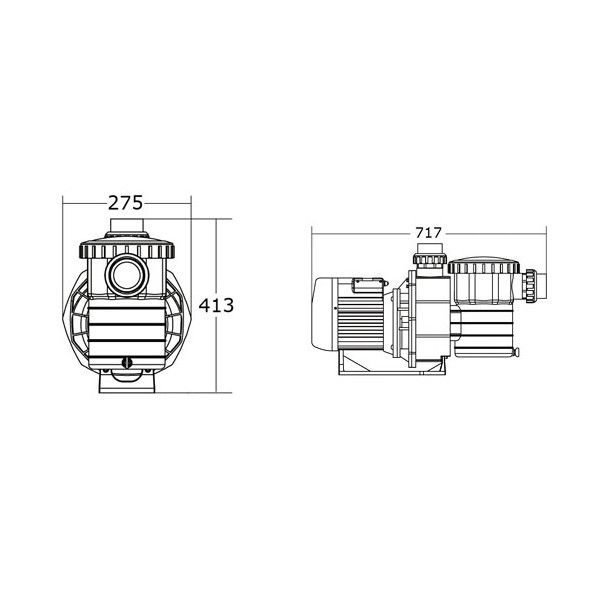 Насос Aquaviva SB20 трехфазный
