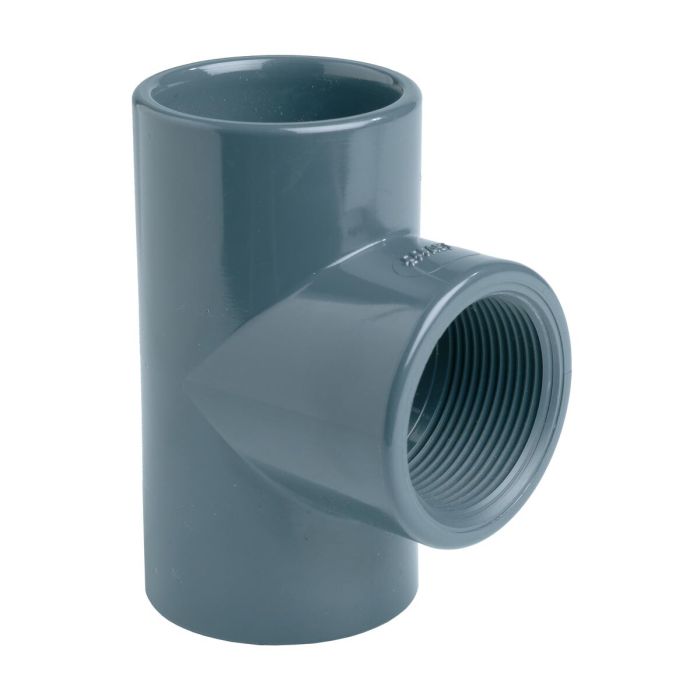 Тройник 90° переходной с резьбой EFFAST d75x2-1/2" (RGRTIG075H)