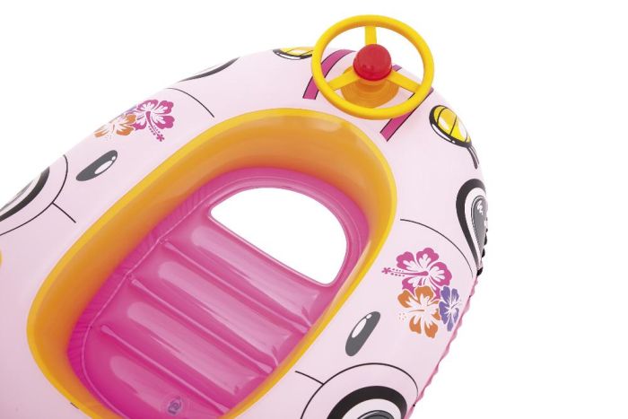 Надувная лодочка 98х66см "Машина" с тентом, 3-6 лет, 2 вида
