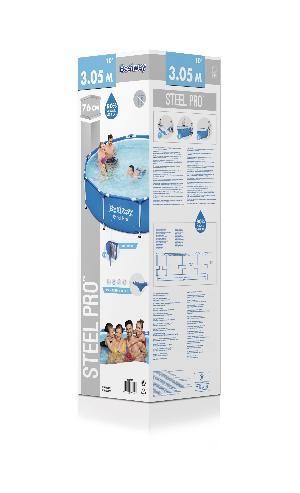 Каркасный бассейн Steel Pro 305х76см, 4678л, Bestway, 56677 BW