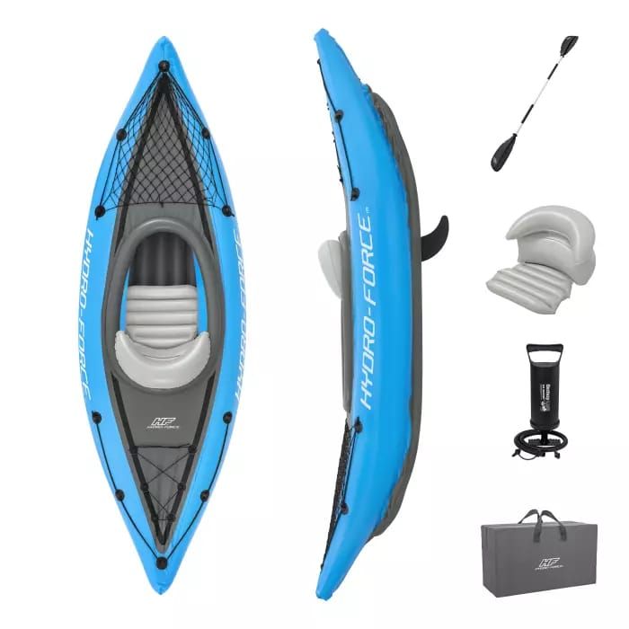 Надувной каяк "Cove Champion X1" 275x81см, алюм.весло 230см, насос, до 120кг