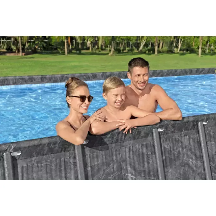 Каркасный прямоугольный бассейн 732х366х132см "APX" 365 31805л, песч.фил-нас, лестн, тент, полисферы