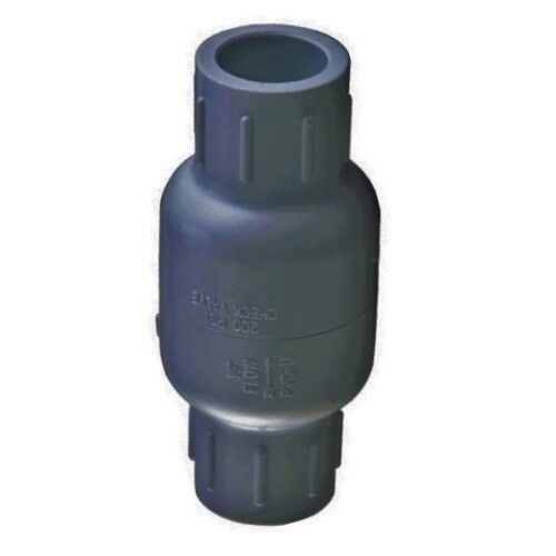 Обратный клапан пружинный ПВХ 50mm (не разборный)