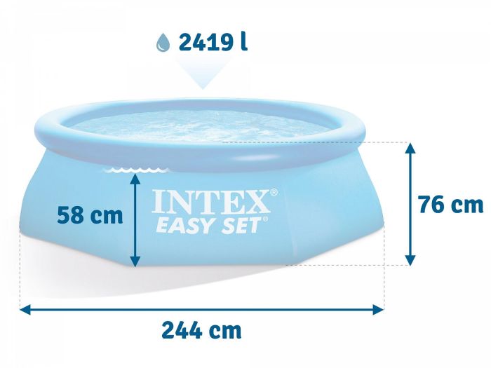 Бассейн Easy Set 244х76см, 2419л, Intex, 28110