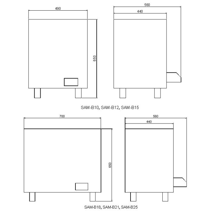 Электрокаменка Amazon SAM-B12 12 кВт с выносным пультом