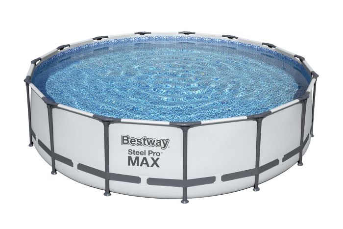 Каркасный бассейн Steel Pro Max 457х107см, 14970л, фил.-насос 3028л/ч, лестница, тент, Bestway, 56488 BW