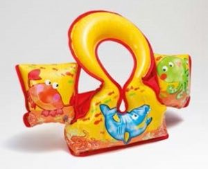 Жилет для плавания 66х44см "Акула" с нарукавниками, 3-6 лет