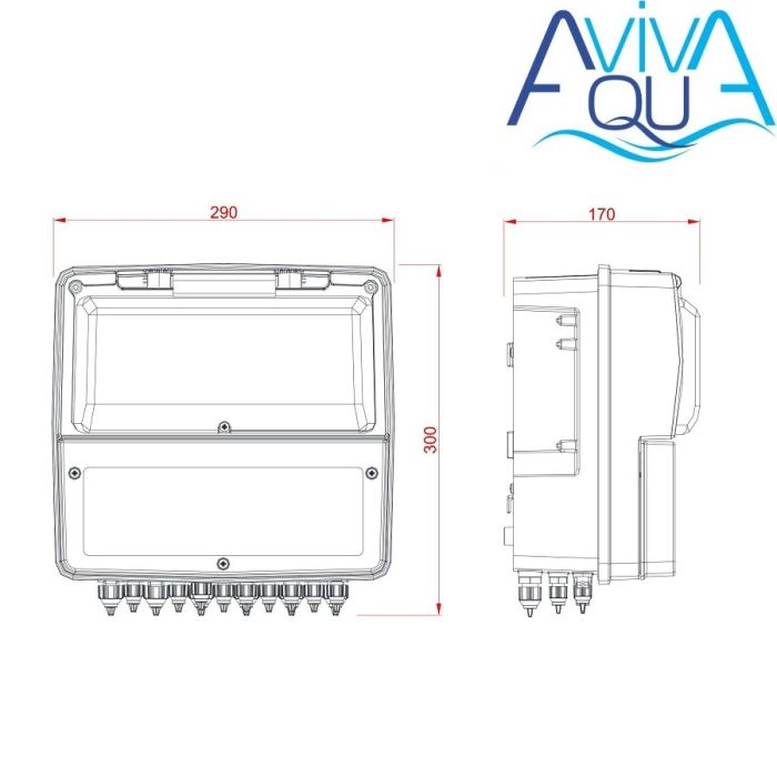 Панель управления дозацией AquaViva PH-RX-CL (K800G04WM001)