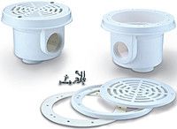 Донный слив круглый из ABS-пластика 1 1/2"М плен.бас (A009L)