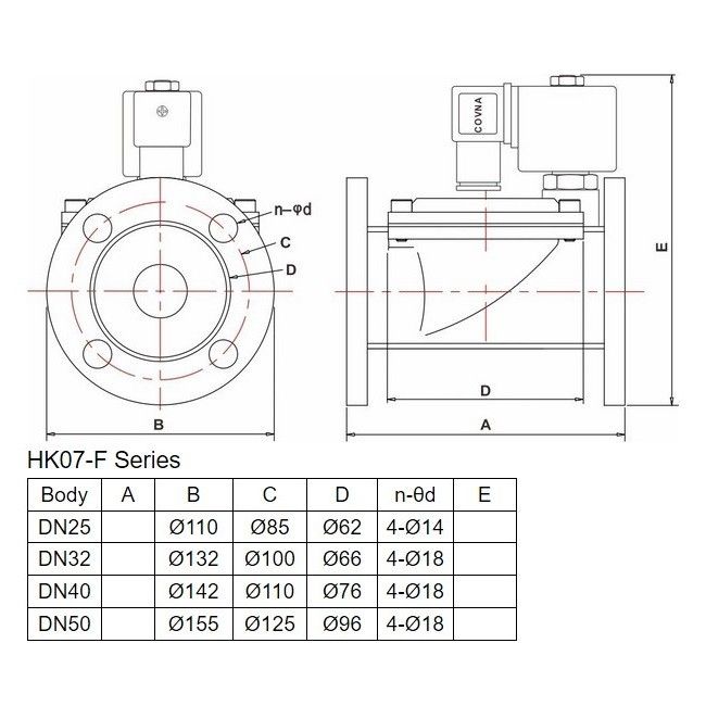 Клапан соленоидный Aquaviva 2W31 (DN25-G1) d32 мм