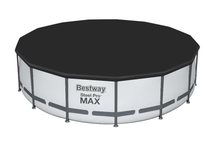 Каркасный бассейн Steel Pro Max 457х122см, 16015л, фил.-насос 3028л/ч, лестница, тент, Bestway, 56438 BW