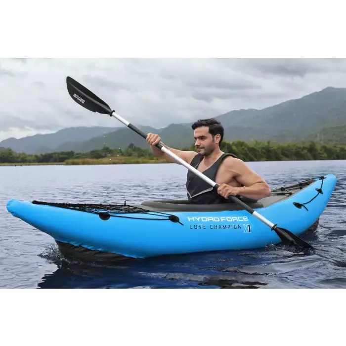 Надувной каяк "Cove Champion X1" 275x81см, алюм.весло 230см, насос, до 120кг