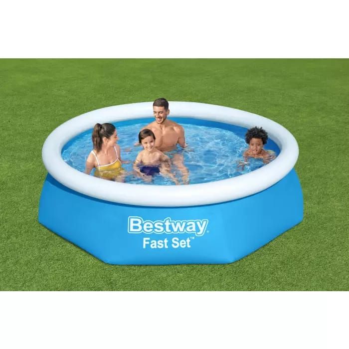 Бассейн Fast Set 244х61см, 1880л, фил.-насос 1249л/ч, Bestway, 57450 BW