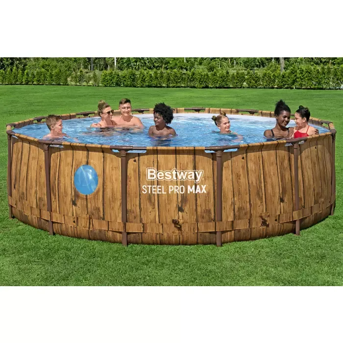 Каркасный бассейн Splashview Pool 427х107см, фильтр-насос, лестница, тент
