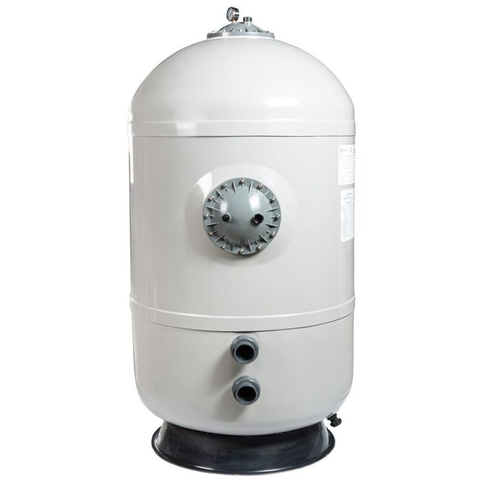 Фильтр AquaViva HS900 (32m3/h, 900mm, 1144kg, 2,5 бар, 1.2м засыпка) бок, 2"