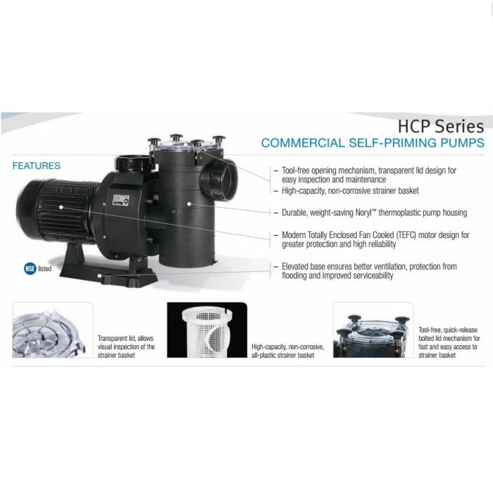 Насос Hayward HCP40653E1 (380/700V, 6,5HP)