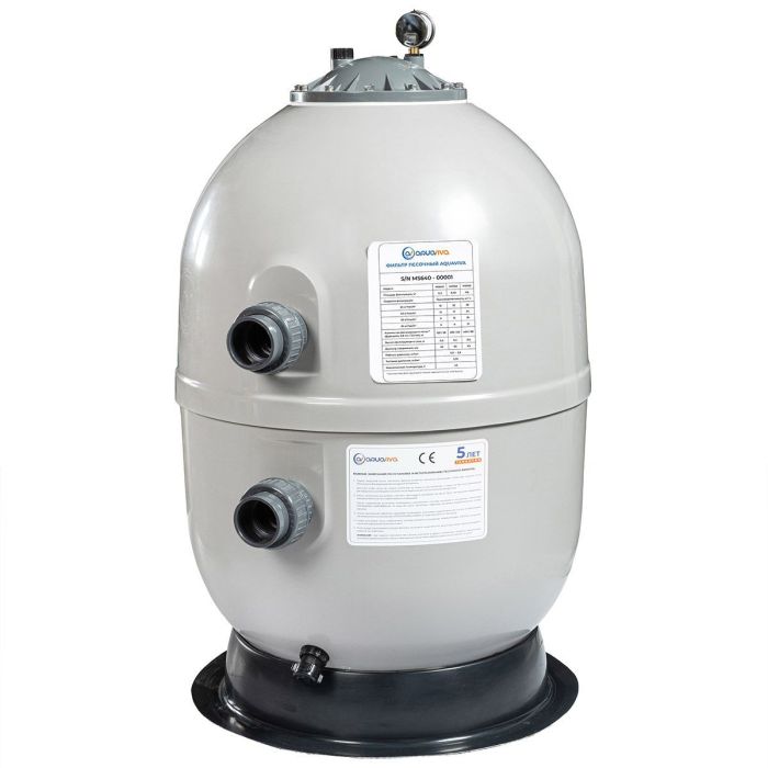 Фильтр AquaViva MS640 (16m3/h, 640mm, 275kg, 2,5 бар, бок, 2")