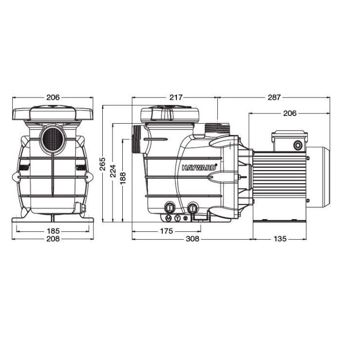 Насос Hayward Powerline 81006 (1,0 НР)