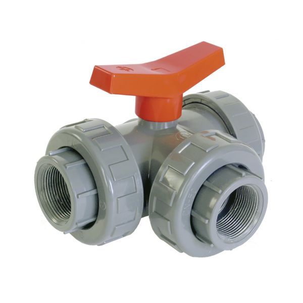 ТРЕХПОЗИЦИОННЫЙ ШАРОВЫЙ КРАН 1 1/4" М (Teflon-EPDM) (22/K)