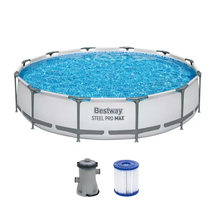 Каркасный бассейн Steel Pro Max 366х76см, 6473л, фил.-насос 1249л/ч, Bestway, 56416 BW