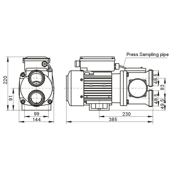 Насос AquaViva LX XDA150M 18 м3/ч (1.5HP, 220В)
