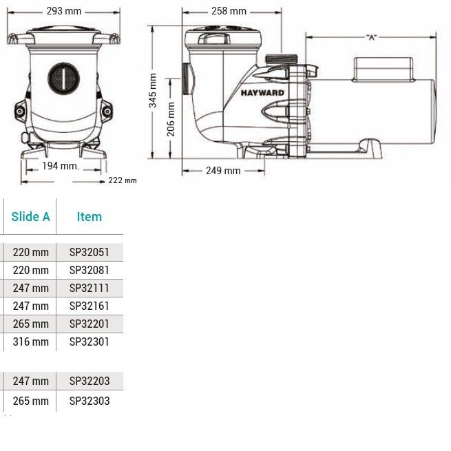 Насос Hayward Tristar SP32161 (1.5 HP)