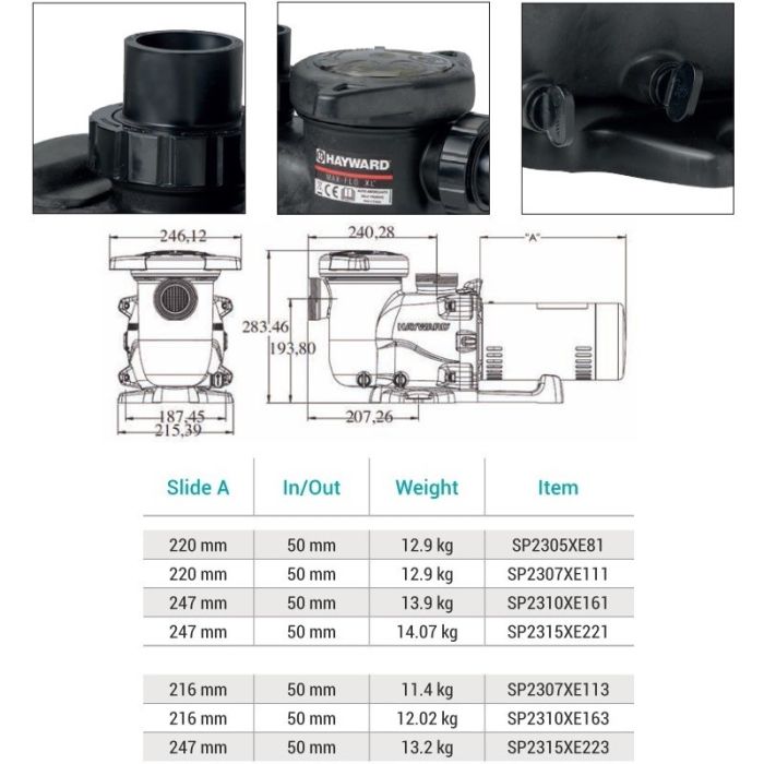 Насос Hayward Max-Flo XL SP2307XE113 (380V, 0,75HP)