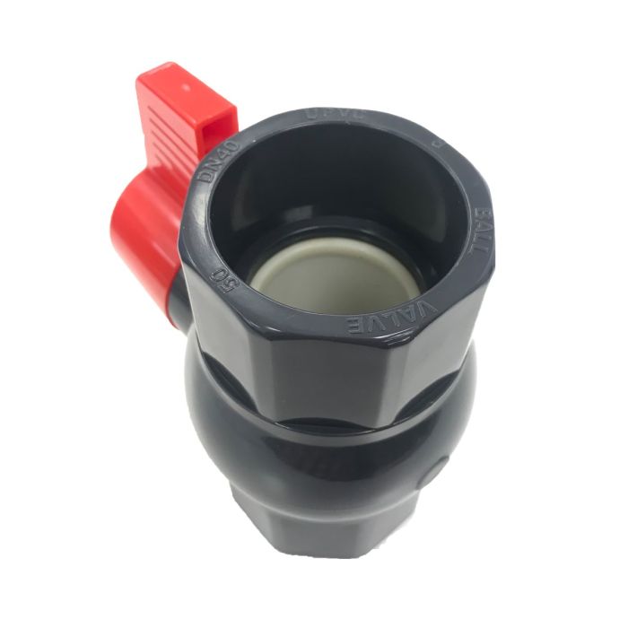 Кран шаровый ПВХ (неразборный) 50mm