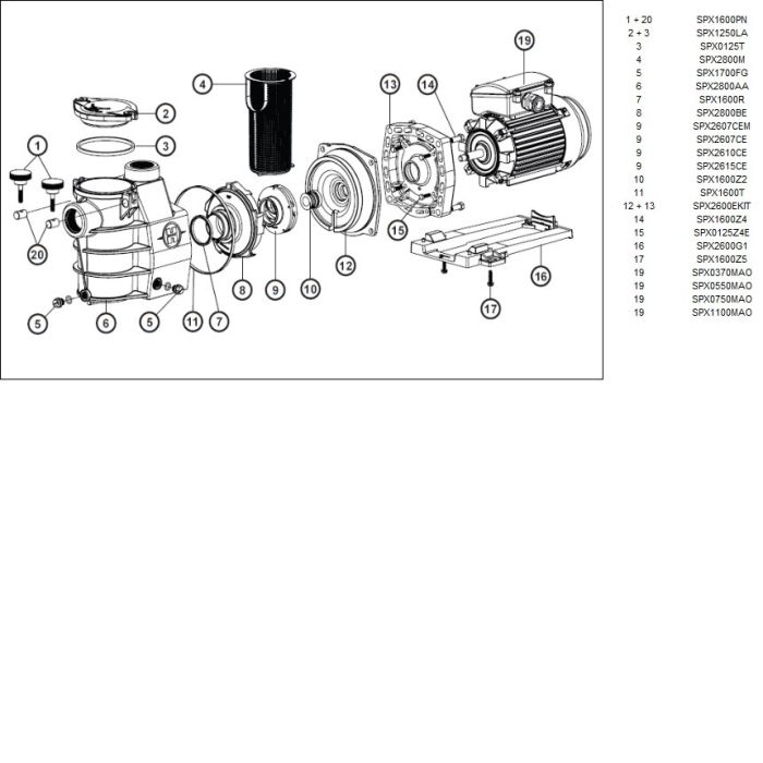 Насос Hayward Powerline Plus 81031 (0.75 HP)
