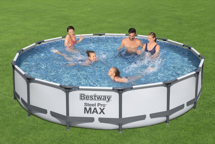 Каркасный бассейн Steel Pro Max 427х84см, 10220л, фил.-насос 2006л/ч, Bestway, 56595 BW