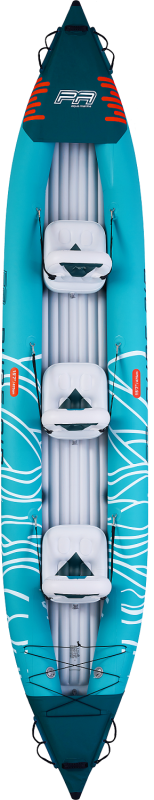 Надувная байдарка Kayak Glider-475 475x83х42см,3 весла, 3 сиденья, киль, до 230кг