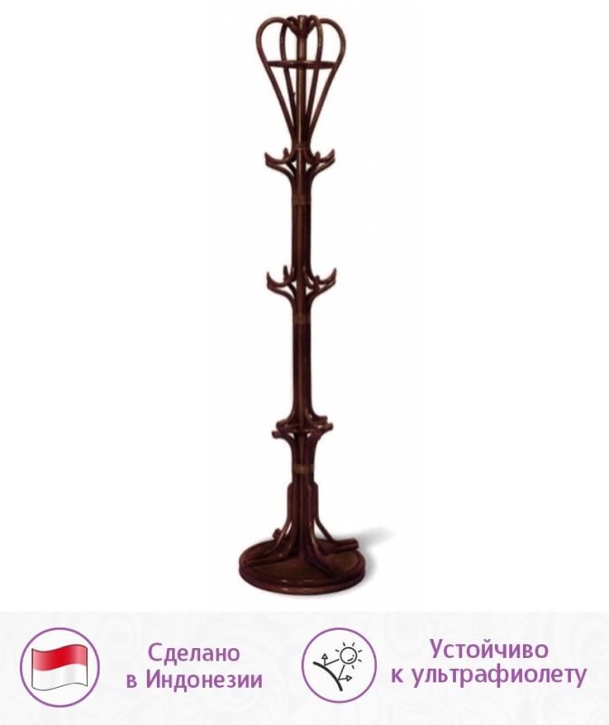 Вешалка из ротанга (цвет: шоколад)