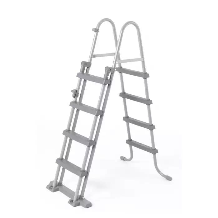 Каркасный бассейн Power Steel 488x122см "Камень" 19480л, фил.-нас. 5678л/ч, лестн., тент, попл.-доз., Bestway, 56966 BW
